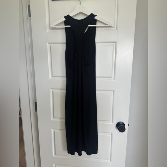 Aritzia Wilfred Black Maxi Dress V-Neck Sleeveless - Picture 3 of 3
